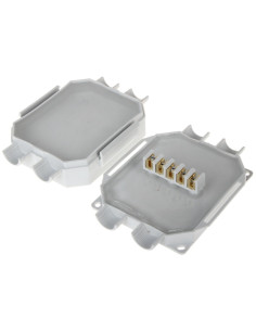 Cassetta di giunzione ip68 4 ingressi x cavi diam 16mm