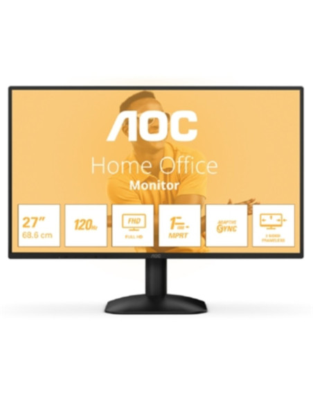 Monitor AOC LCD 27" 1920x1080 120Hz 4ms VGA + HDMI wide frameless