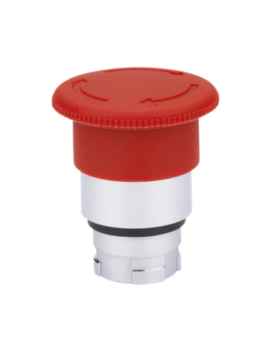 Pulsante metallico a fungo con sgancio a...