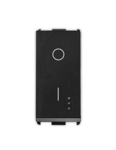 Interruttore 2P 16A nero serie PIXIA con...