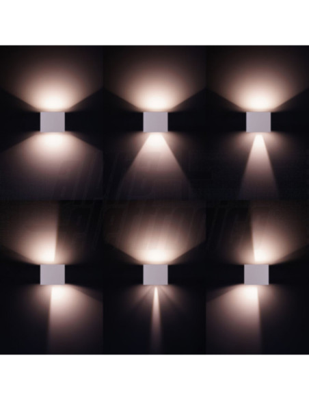 Applique Led 10W 230Vac 4000K IP65 corpo bianco