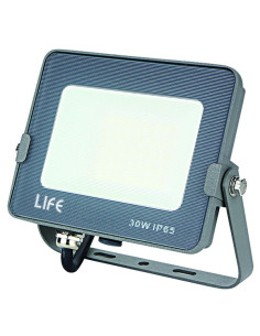 Faretto LED 220V 30W 4000k 110° lm2800 IP65 grigio