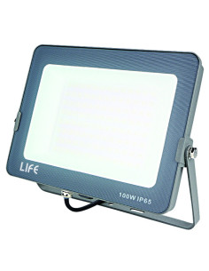 Faretto LED 220V 100W 4000k 110° lm10000 IP65 grigio