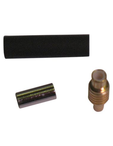 Spina mcx dorata a crimpare per rg174