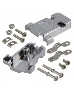 Guscio D-Sub  9p vite corta metallico