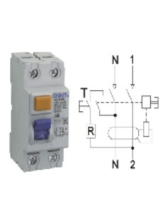 Differenziale puro 6kA 2p 40A 300mA Tipo AC