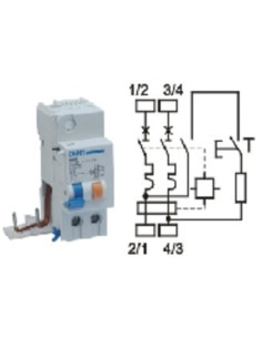 Blocco differenziale 2p fino-40a idn 300mA tipo ac