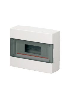 Centralino con porta IP40 12 moduli bianco