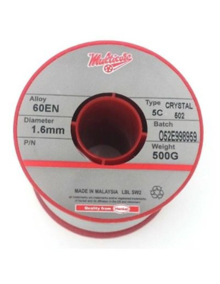 Stagno filo 60en 502 5c diam 1,6  500gr