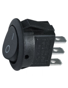 Deviatore 2 pos on-on nero 12V 6,5A 250v