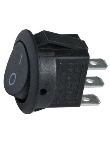Deviatore 2 pos on-on nero 12V 6,5A 250v