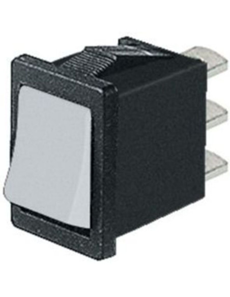 Deviatore unipolare miniat. nero