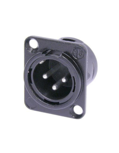 Connettore XLR maschio a saldare serie DL nero...