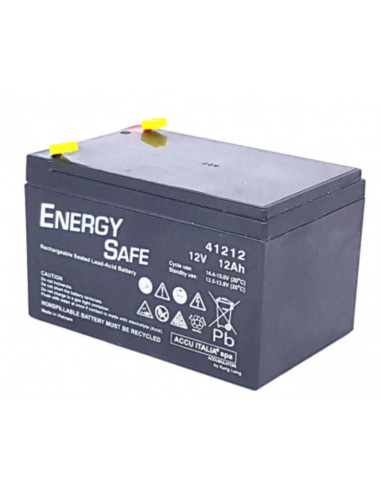 Batteria al piombo 12V 12Ah energy safe faston...