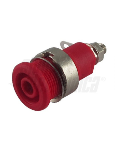 Boccola banana d.4mm rossa