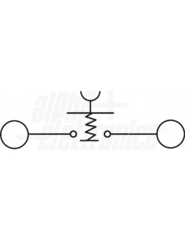 Pulsante momentaneo antivandalo NO IP65 ⌀19mm...