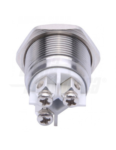 Pulsante antivandalo 1p vite 24V verde (on) / -...