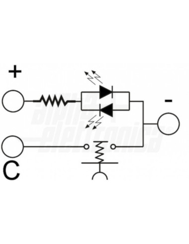 Pulsante antivandalo 1p vite 12V blu (on) / - /...