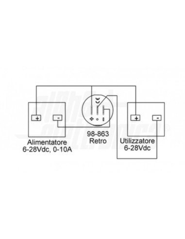 Display volmetro/amperometro 12/24v 0-10A per...
