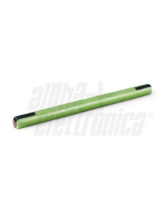 Pacco batterie NiMH 4x AA 4,8V 1600mAh a tubo per lampade...