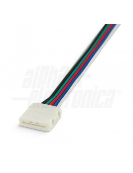 Cavo con connettore per striscia LED RGBW 12mm (1pz) JO379/024