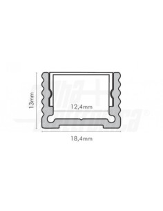 Profilo alluminio con copertura in policarbonato opaca... 2