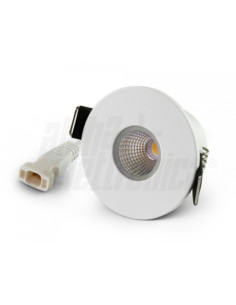 Faretto LED incasso 5W 12,5V 3000k IP44 38° 400lm 400mA