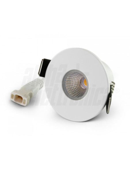 Faretto LED incasso 5W 12,5V 3000k IP44 38° 400lm 400mA