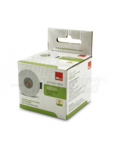 Faretto LED incasso 5W 12,5V 3000k IP44 38°...