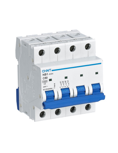 Interruttore magnetotermico 10kA 4p 50A Curva C