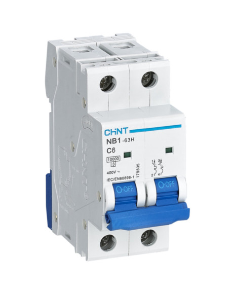 Interruttore magnetotermico 10kA 2p 6A Curva C