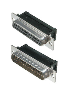 Connettore flat maschio vasch. 25p crimp