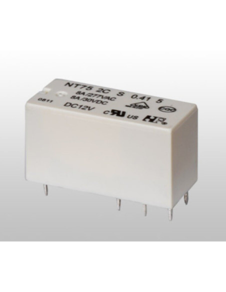 Rele' 24VDC 2 scambi 8A