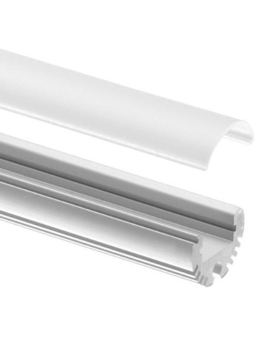 Profilo in alluminio tondo 2m