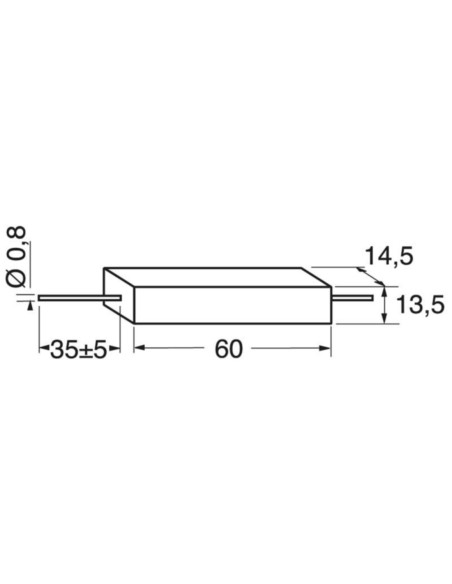 Resistenza a filo 20W   4,70Ω 10%