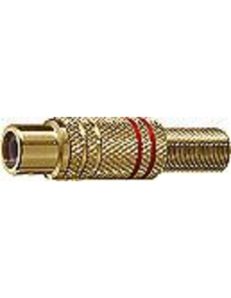 Presa volante rca dorata nera