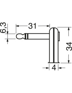 Spina volante ⌀6,3 st/ ad ang.3p 2