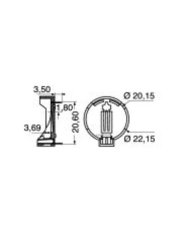 Portabatterie per pile bottone per batterie cr2032