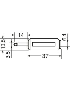 Adattatore sp.3,5 mono - pr.6,3 mono 2