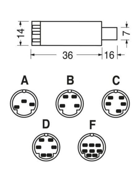 Spina volante schermata 4p x pers. comp.