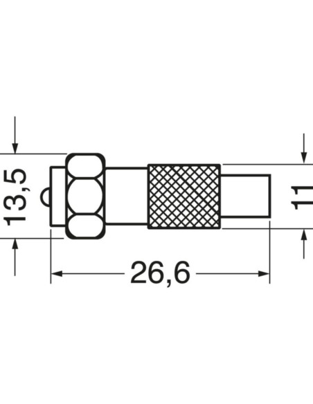 Adattatore spina F / presa coassiale