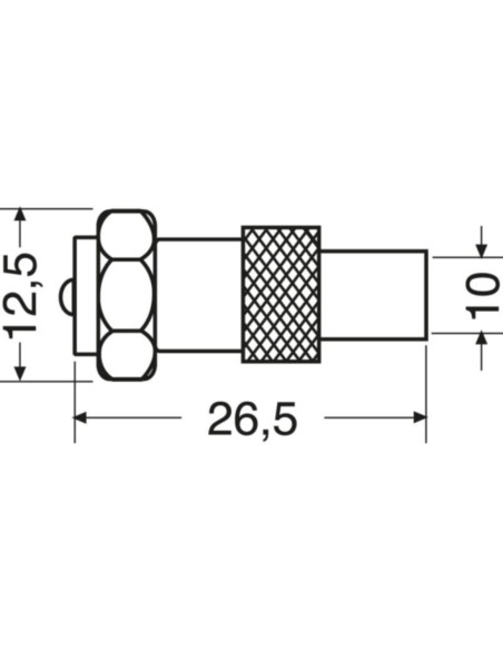 Adattatore spina F / spina coassiale