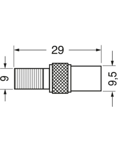 Adattatore presa f - spina TV
