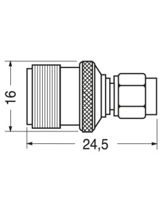 Adattatore spina sma rev presa n 2