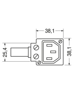 Spina volante tripolare ad angolo cee 2