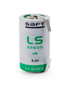 Batteria litio 3,6V 17Ah D con pagliette