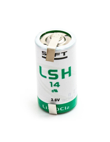 Batteria litio 3,6V 5,8Ah C con pagliette