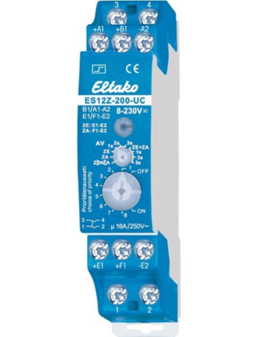 Relé DIN passo/passo 12-230Vac/Vdc 2 NO max 16A...