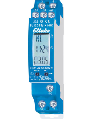 Orologio DIN astronomico bluetooth 1 NO max 16A...