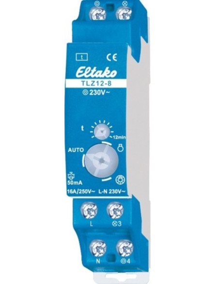 Relé DIN temporizzato luce scale 1 NO max 16A 250Vac